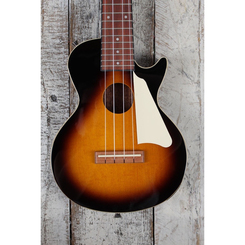 epiphone-les-paul-acoustic-electric-concert-ukulele-vintage-sunburst-with-gig-bag Epiphone Les Paul Acoustic Electric Concert Ukulele Vintage Sunburst with Gig Bag