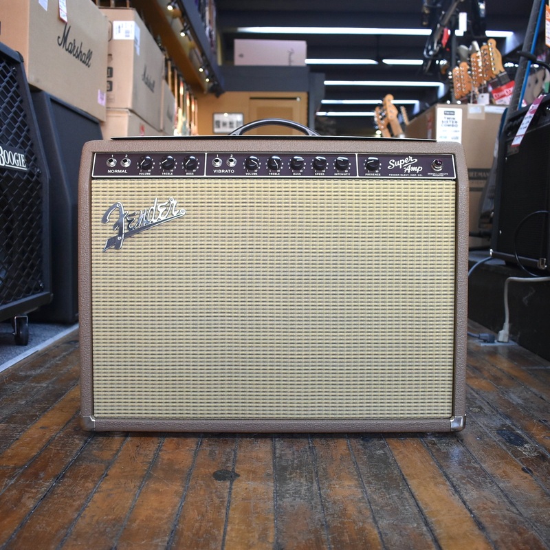 fender-62-super-amp-40-watt-2-x-10-inch-tube-combo-amp-brown-and-wheat Fender '62 Super Amp 40-watt 2 x 10-inch Tube Combo Amp Brown and Wheat