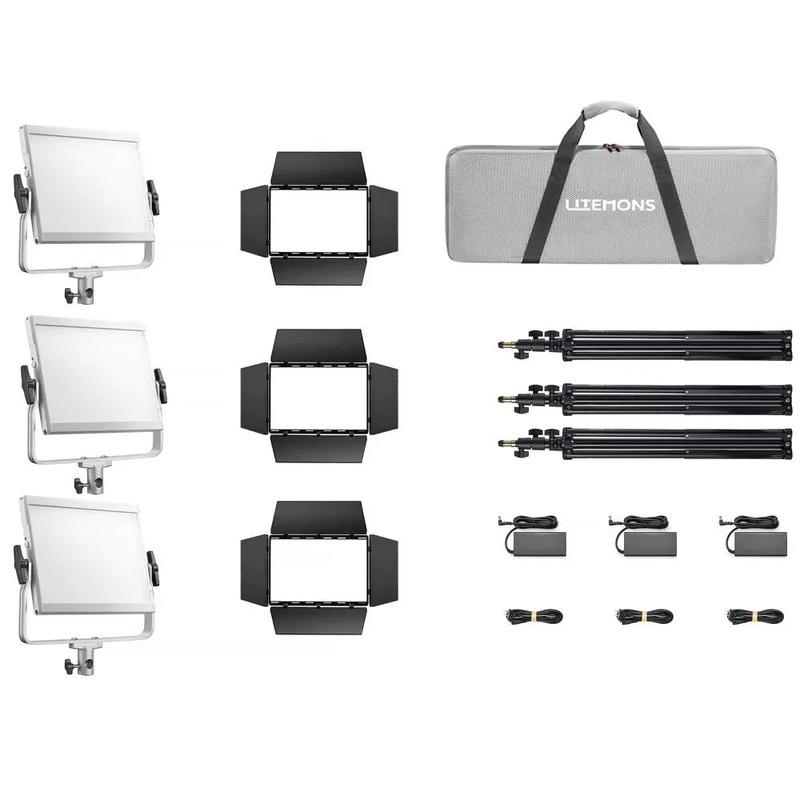 godox-litemons-lp400r-k3-36w-rgb-led-light-panel-3-light-kit Godox Litemons LP400R-K3 36W RGB LED Light Panel (3-Light Kit)