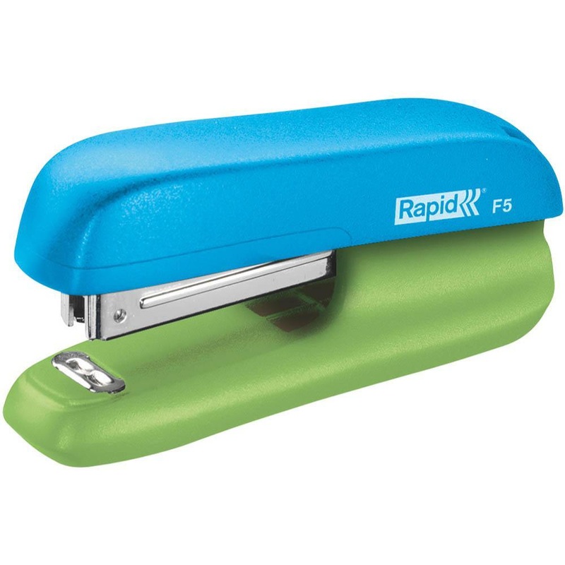 rapid-f5-mini-stapler-blue-green Rapid F5 Mini Stapler Blue/Green