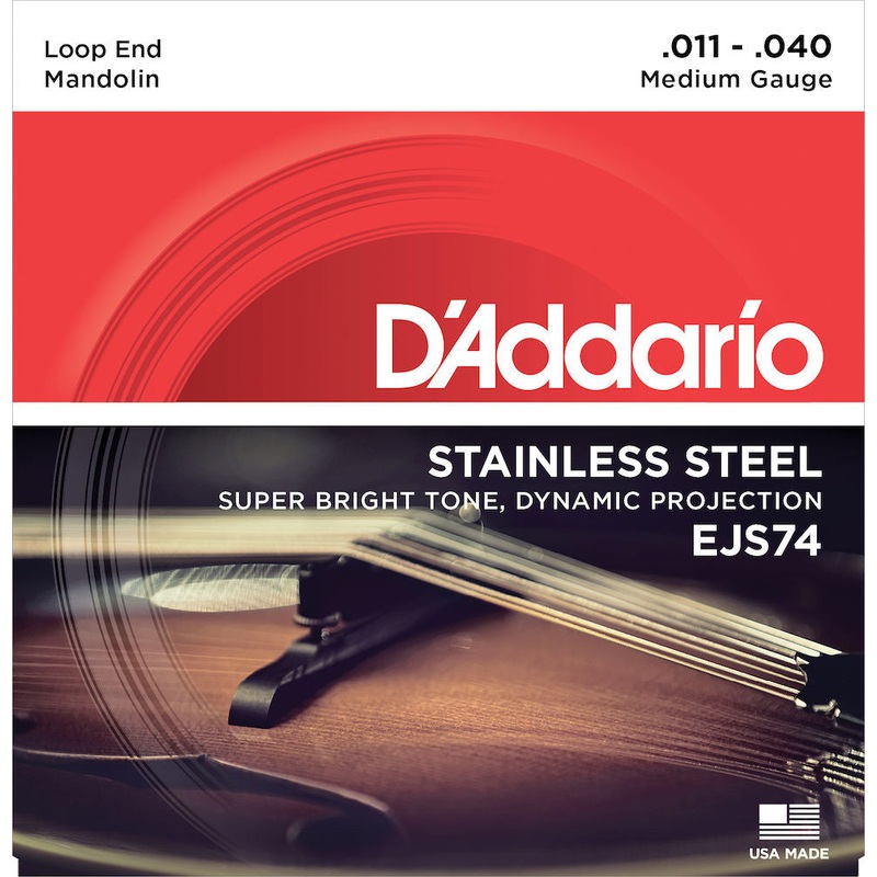 d-addario-ejs74-mandolin-strings-phosphor-bronze-stainless-steel-11-40 D'Addario EJS74 Mandolin Strings, Phosphor Bronze, Stainless Steel, 11-40