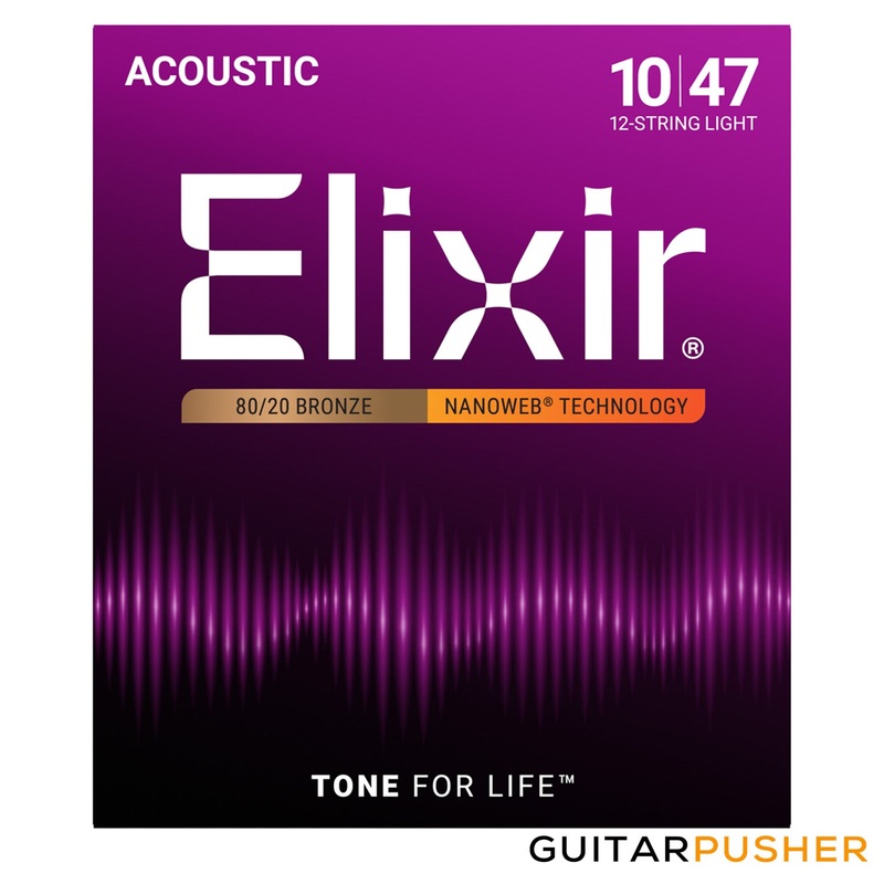 elixir-acoustic-80-20-bronze-acoustic-guitar-strings-with-nanoweb-coating-12-string-light-10-10-14-14-23-9-30-12-39-18-47-27 Elixir Acoustic 80/20 Bronze Acoustic Guitar Strings with Nanoweb Coating - 12-String Light (10/10 14/14 23/9 30/12 39/18 47/27)