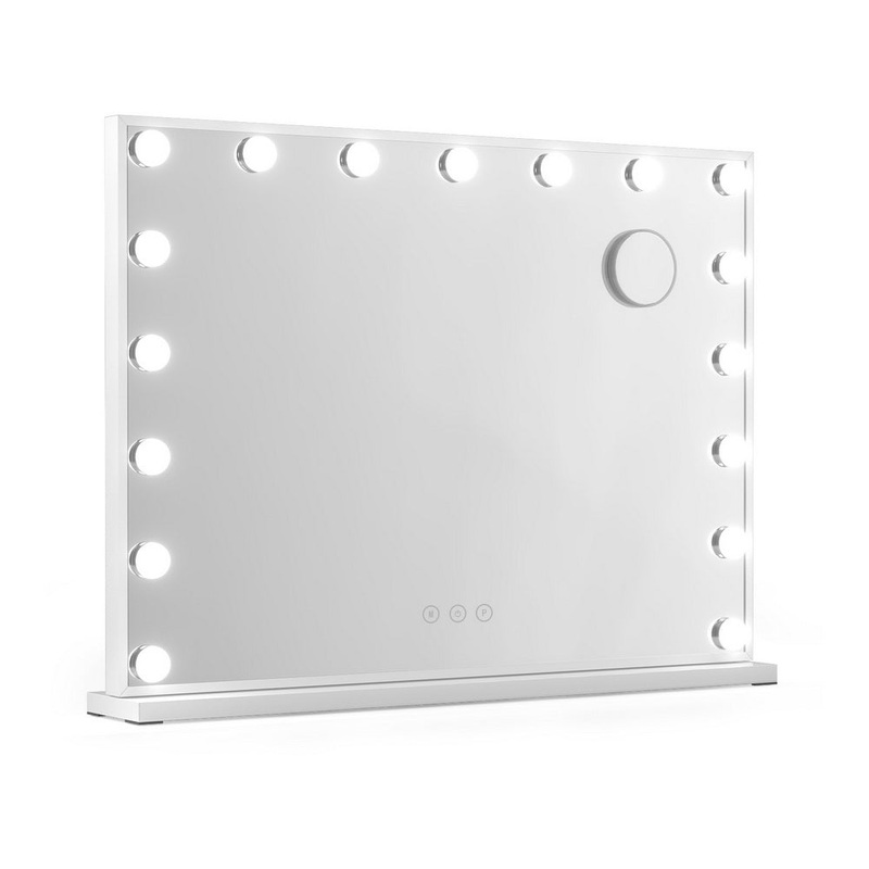 embellir-makeup-mirror-80x58cm-hollywood-vanity-with-led-light-tabletop-wall Embellir Makeup Mirror 80x58cm Hollywood Vanity with LED Light Tabletop Wall