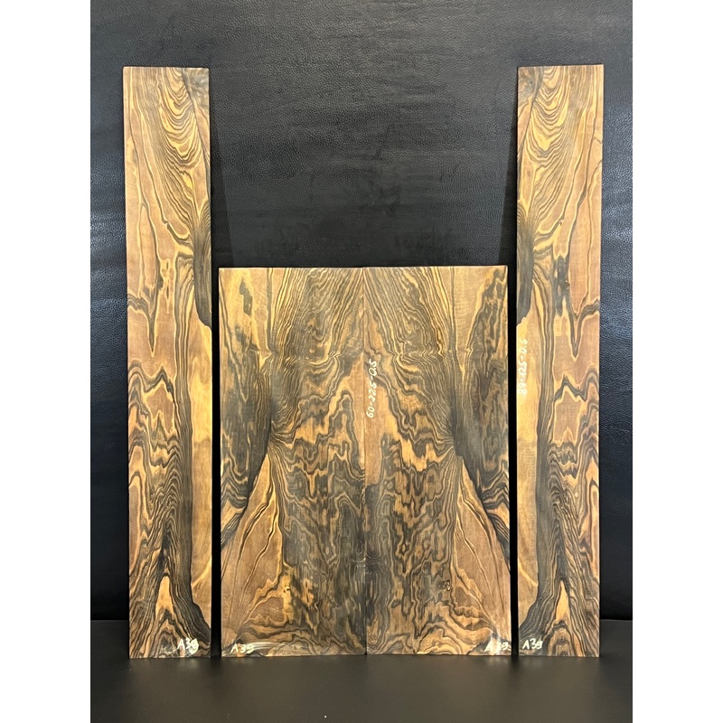 exotic-figured-ebony-back-and-sides-set-a39 Exotic Figured Ebony Back and Sides Set A39