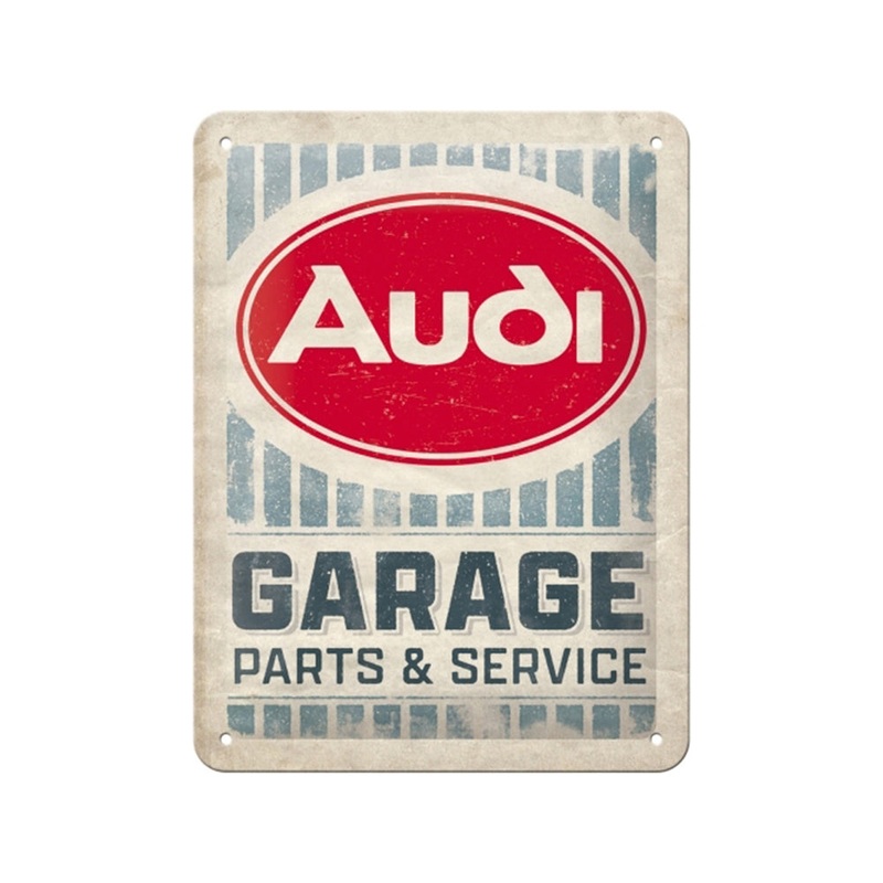 nostalgic-art-15x20cm-small-metal-sign-plaque-audi-garage Nostalgic-Art 15x20cm Small Metal Sign Plaque Audi Garage