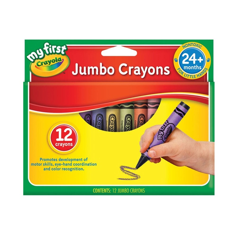 crayola-my-first-non-toxic-jumbo-crayons-for-kids-2-12-piece Crayola My First Non-Toxic Jumbo Crayons for Kids 2+ (12-Piece)