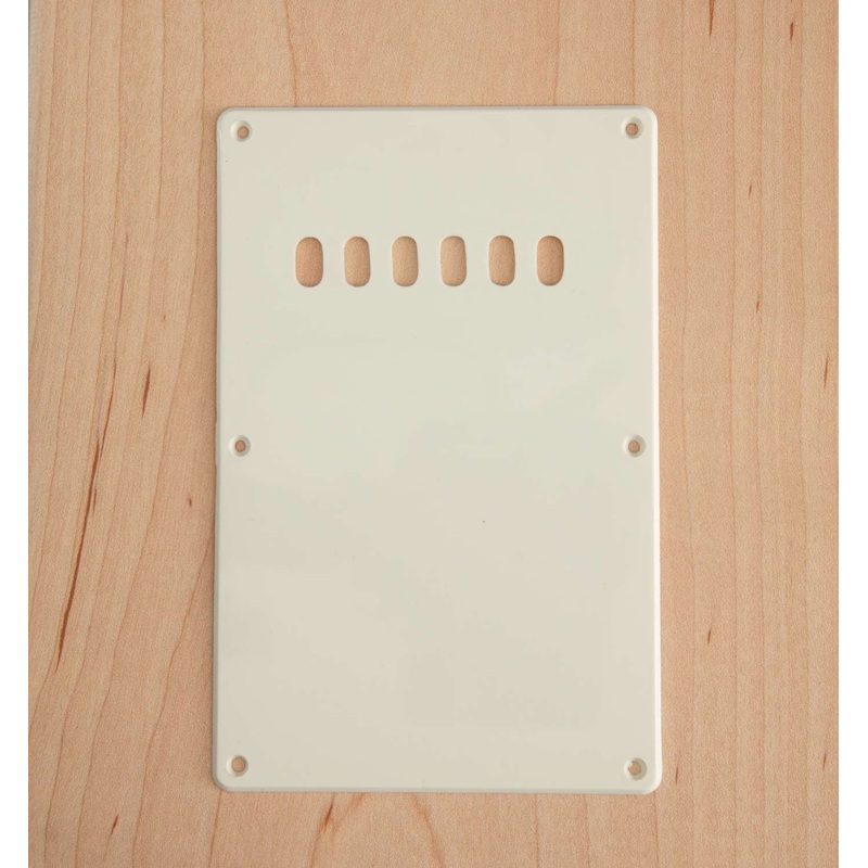 genuine-tone-ninja-strat-trem-cover-white-with-screws Genuine Tone Ninja Strat Trem cover, white with screws