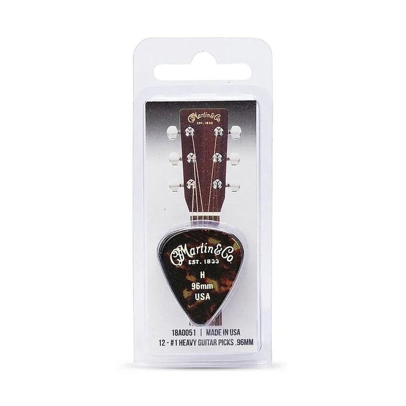 martin-351-18a0051-heavy-faux-tortoise-guitar-picks-pack-of-12-96-mm Martin 351 18A0051 Heavy Faux Tortoise Guitar Picks Pack of 12 .96 mm