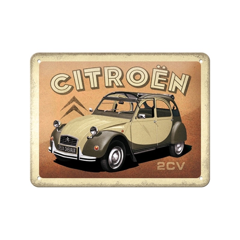 nostalgic-art-15x20cm-small-wall-hanging-metal-sign-plaque-citroen-2cv Nostalgic-Art 15x20cm Small Wall Hanging Metal Sign Plaque Citroen 2CV