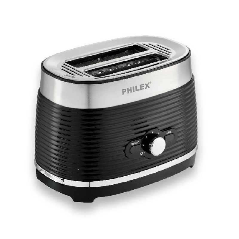 philex-2-slice-retro-electric-bread-toaster-815w-black Philex 2-Slice Retro Electric Bread Toaster 815W (Black)