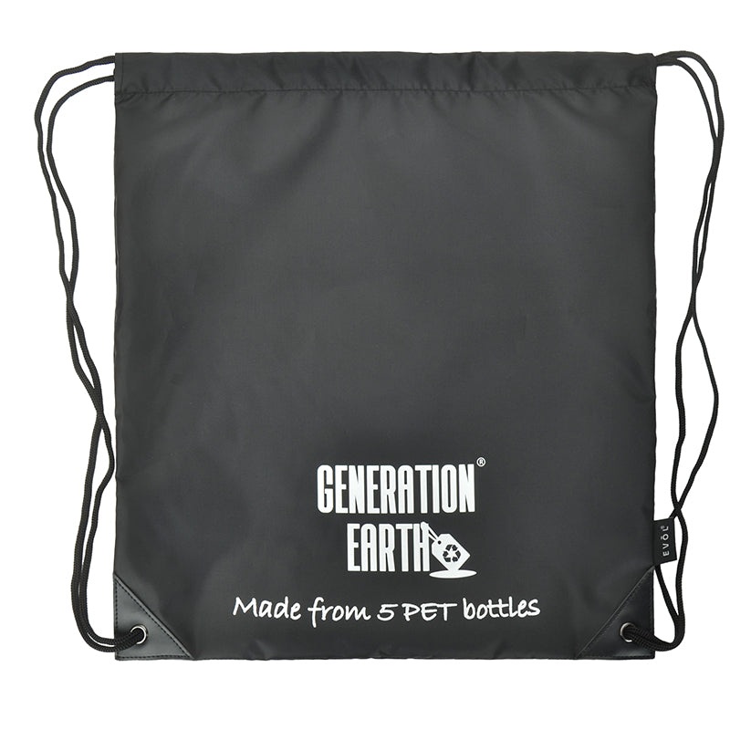 generation-earth-drawstring-bag-black Generation Earth Drawstring Bag (Black)