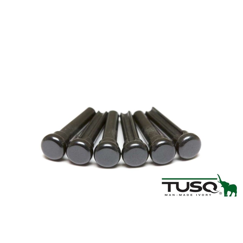 graph-tech-tusq-presentation-style-bridge-pins-black Graph Tech Tusq Presentation Style Bridge Pins, Black