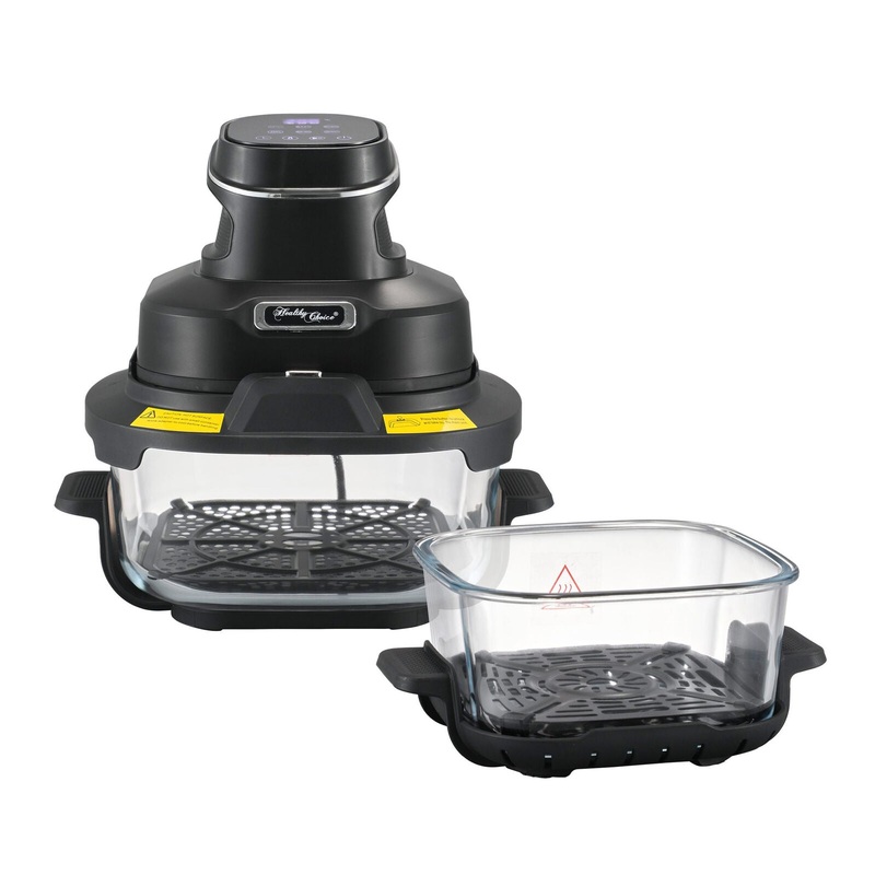 healthy-choice-crisp-n-go-air-fryer-dual-glass-bowl-4-5l Healthy Choice Crisp N Go Air Fryer Dual Glass Bowl 4.5L