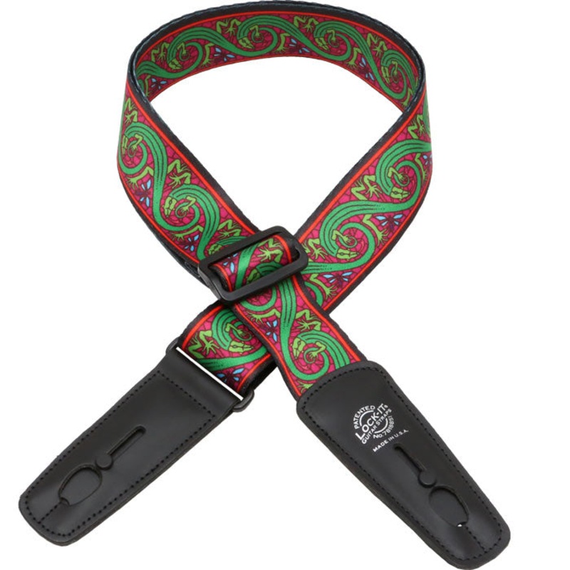 henry-heller-lis-033-bm3-2-soft-plush-poly-strap-w-lock-it-ends-bob-masse-red-and-green Henry Heller LIS-033-BM3 2" Soft Plush Poly Strap w/ Lock-It Ends, Bob Masse, Red and Green