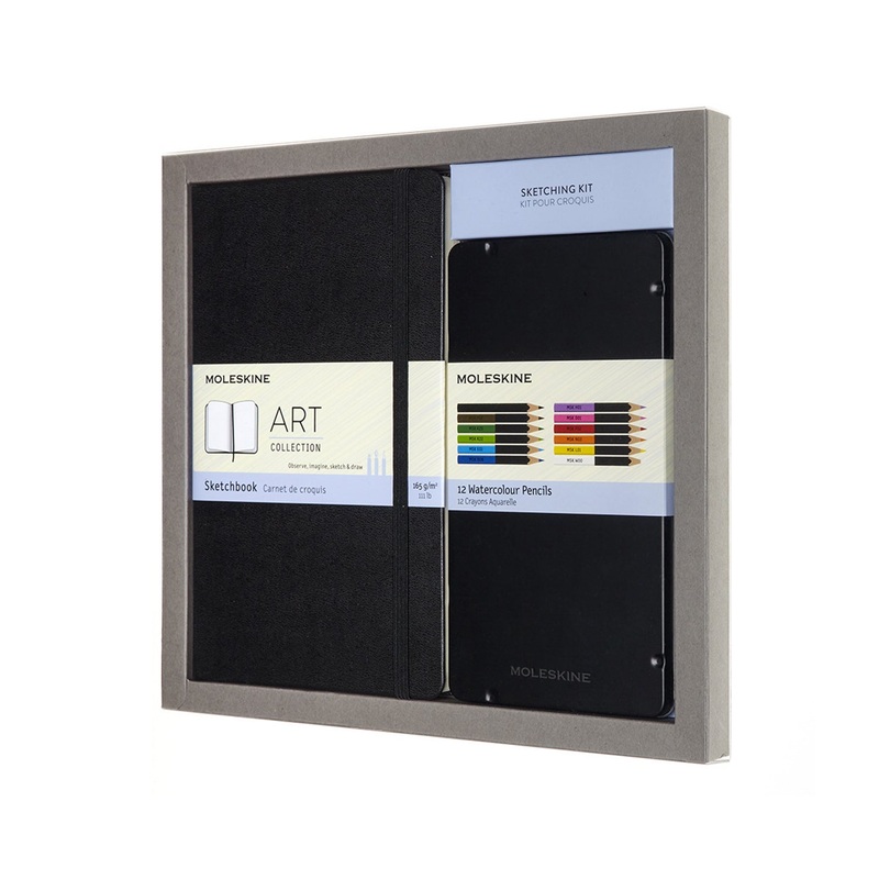 moleskine-165gsm-sketchbook-and-watercolour-pencils-bundle-set Moleskine 165gsm Sketchbook and Watercolour Pencils Bundle Set