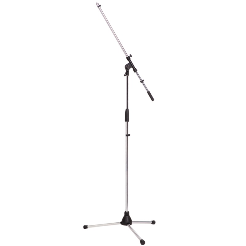 ams-mic-boom-stand-chrome-black AMS MIC BOOM STAND - CHROME/BLACK