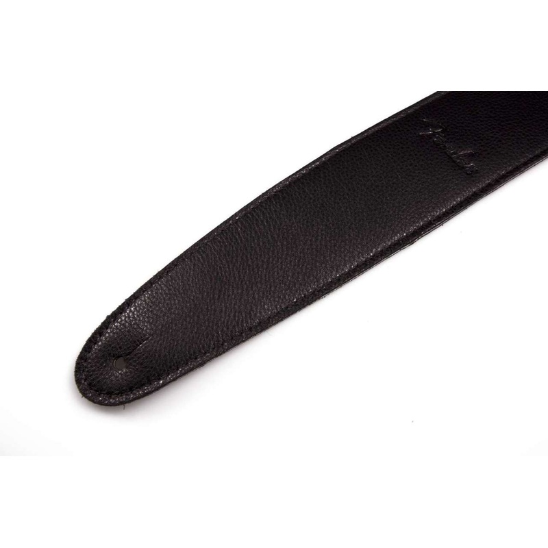 genuine-fender-2-5-artisan-leather-strap-black-099-0622-006 Genuine Fender 2.5" Artisan Leather Strap - Black 099-0622-006