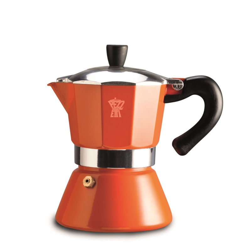 pezzetti-bellexpress-aluminium-6-cup-stovetop-induction-coffee-maker-orange Pezzetti Bellexpress Aluminium 6-Cup Stovetop Induction Coffee Maker Orange