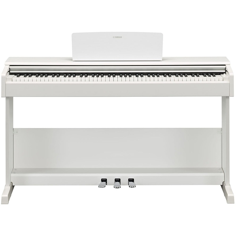 yamaha-ydp105wh-88-key-digital-piano-w-stand-pedal-unit-and-bench-white Yamaha YDP105WH 88 Key Digital Piano w/ Stand, Pedal Unit, and Bench, White