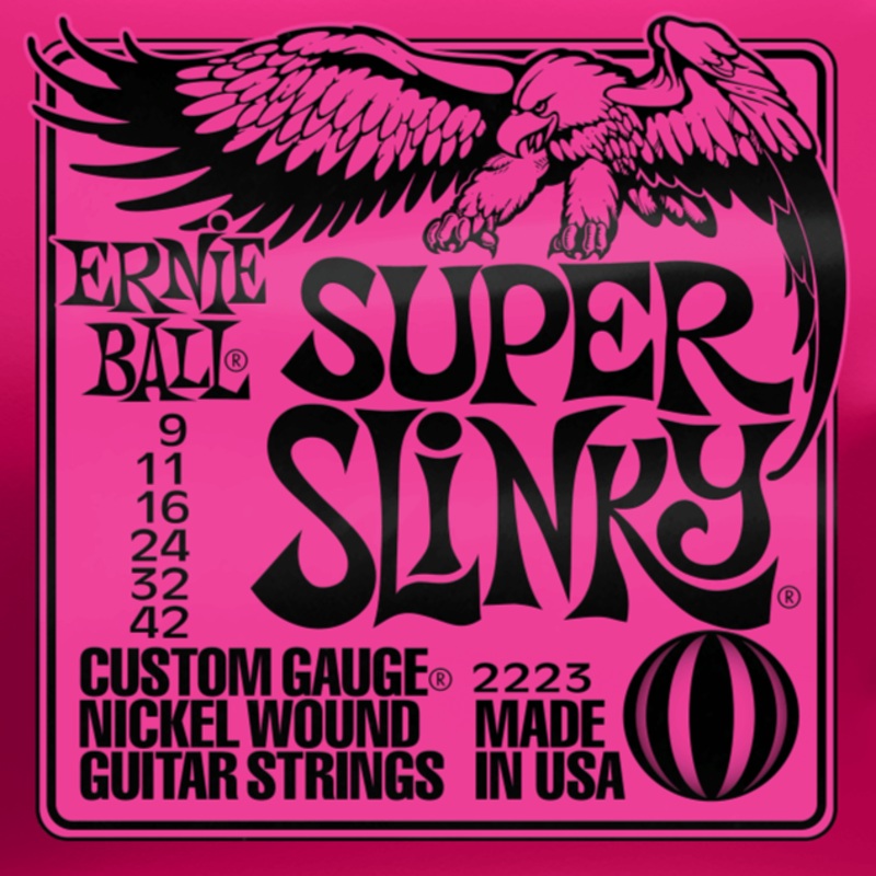 ernie-ball-2223-super-slinky-nickel-wound-electric-guitar-strings-9-42-gauge Ernie Ball 2223 Super Slinky Nickel Wound Electric Guitar Strings 9-42 Gauge