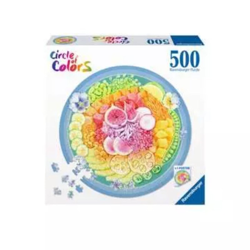 ravensburger-500pc-circle-of-colors-poke-bowl-puzzle Ravensburger 500pc Circle of Colors - Poke Bowl Puzzle