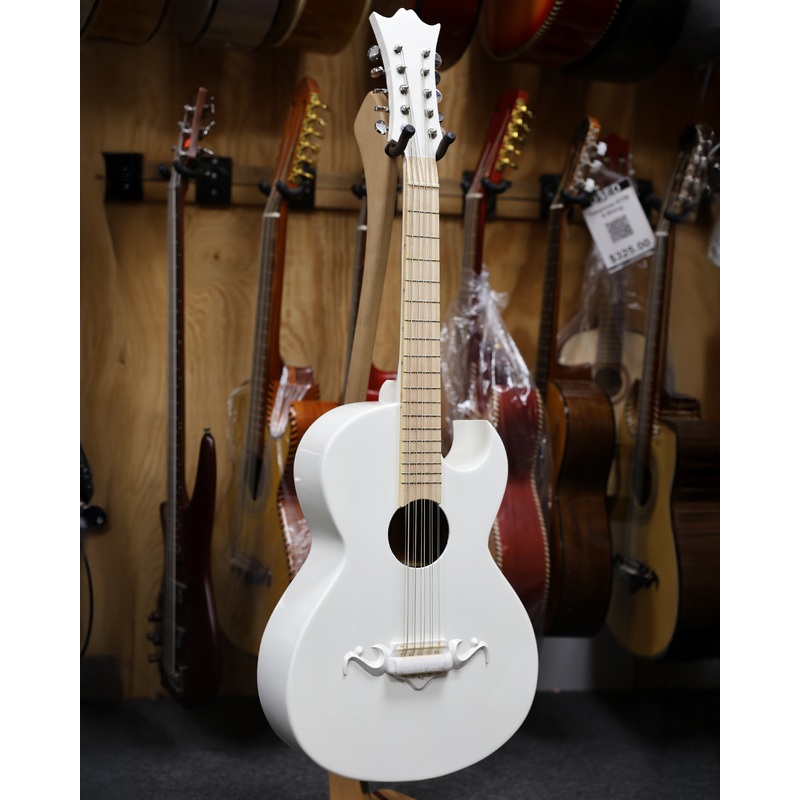bajo-quinto-white-glossy-finish-single-cut-design Bajo Quinto - White Glossy Finish | Single-Cut Design