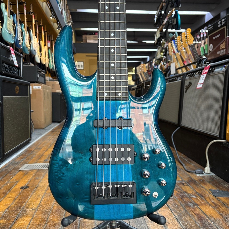 carvin-usa-lb76-piezo-6-string-bass-early-2000s-transparent-blue-w-hard-case Carvin USA LB76 Piezo 6-String Bass Early 2000s Transparent Blue w/Hard Case