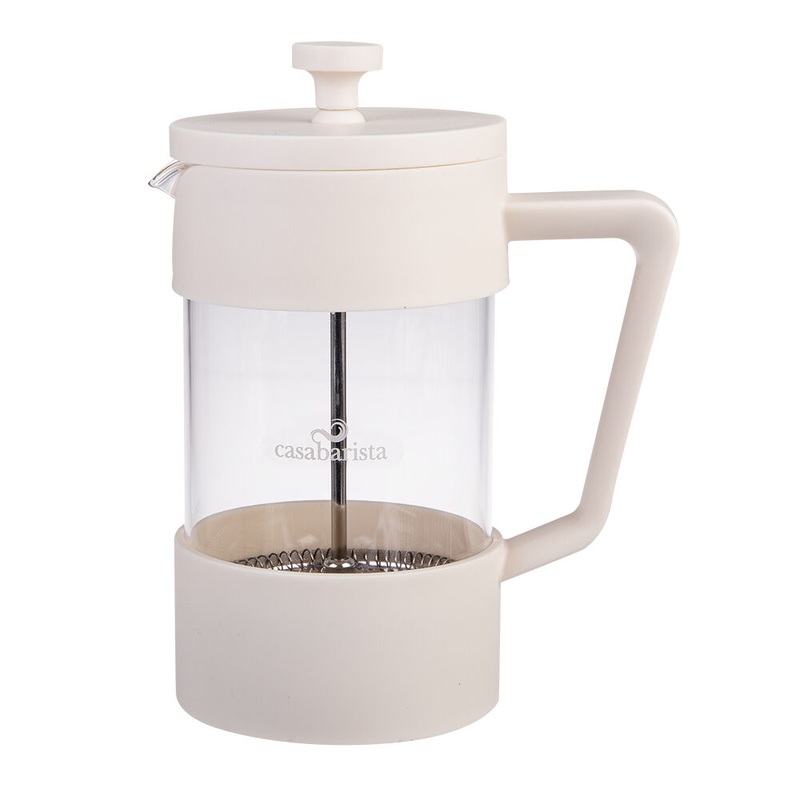 casabarista-oslo-accent-stainless-steel-coffee-plunger-5-cup-600ml-cream Casabarista Oslo Accent Stainless Steel Coffee Plunger 5 Cup 600ml Cream
