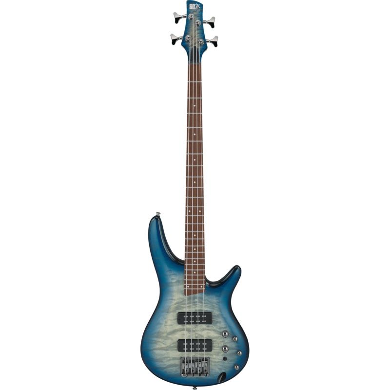 ibanez-sr400eqmscb-sr-standard-4-string-stained-cosmic-blue-starburst Ibanez SR400EQMSCB SR Standard 4-String, Stained Cosmic Blue Starburst