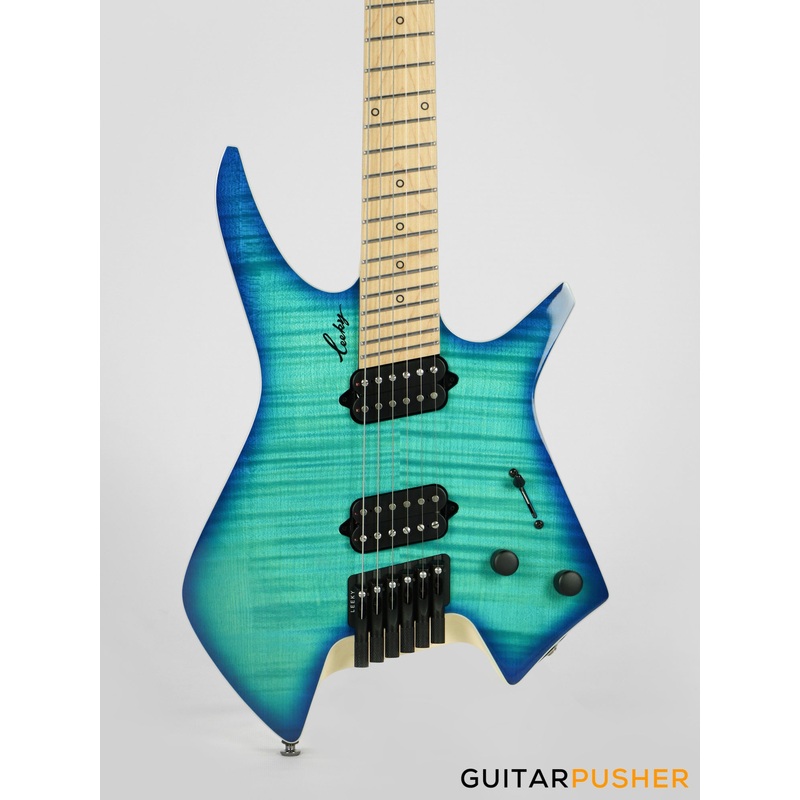 leeky-x-series-x15-headless-electric-guitar-blue-burst Leeky X-Series X15 Headless Electric Guitar - Blue Burst
