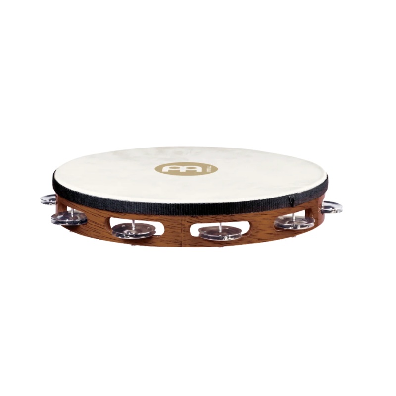 meinl-tah1ab-traditional-wood-series-10-inch-headed-wood-tambourine-single-row-nickel-plated-steel-jingles Meinl TAH1AB Traditional Wood Series 10 Inch Headed Wood Tambourine Single Row Nickel Plated Steel Jingles