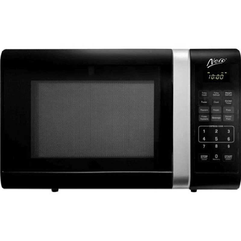 nero-black-microwave-with-grey-interior-800w-23l Nero Black Microwave with Grey Interior 800W 23L