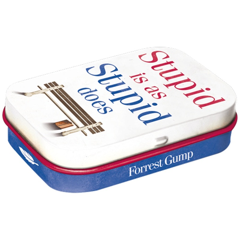 nostalgic-art-mint-retro-tin-box-forrest-gump-stupid-is-as-does Nostalgic-Art Mint Retro Tin Box Forrest Gump Stupid Is As Does