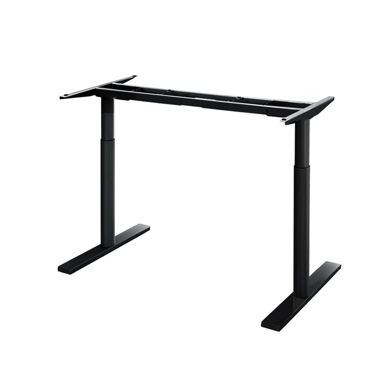 artiss-standing-desk-frame-only-motorised-dual-motor-black Artiss Standing Desk Frame Only Motorised Dual Motor Black