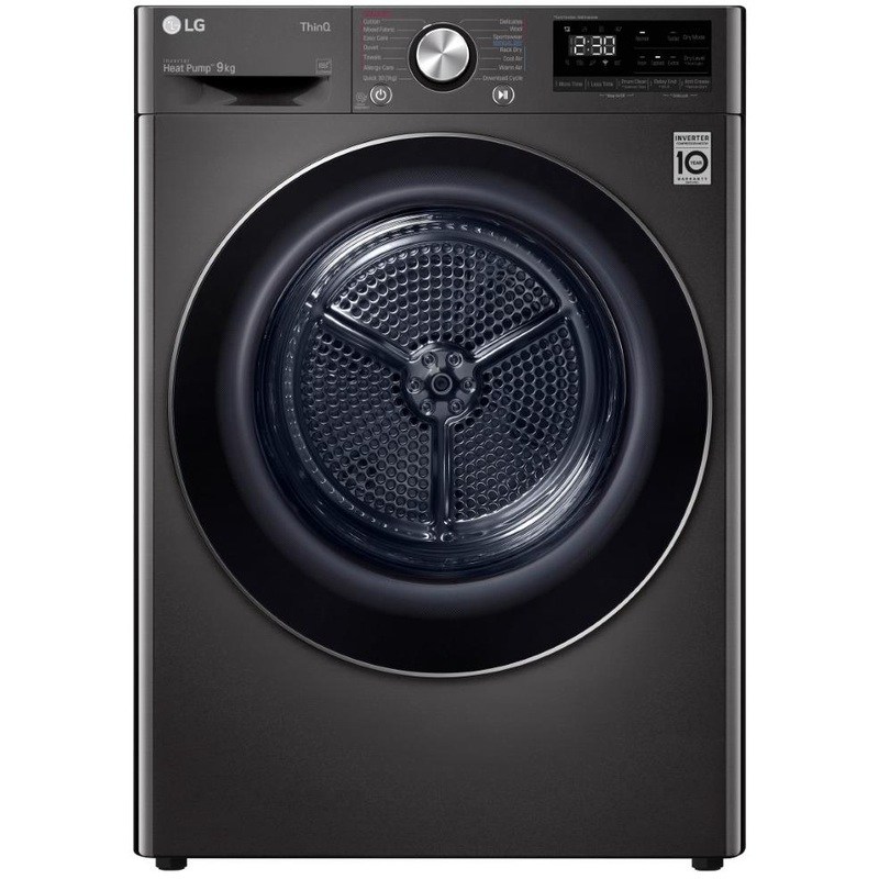 lg-dvh9-09b-series-9-9kg-heat-pump-dryer-with-inverter-control-black-steel LG DVH9-09B Series 9 9kg Heat Pump Dryer with Inverter Control (Black Steel)