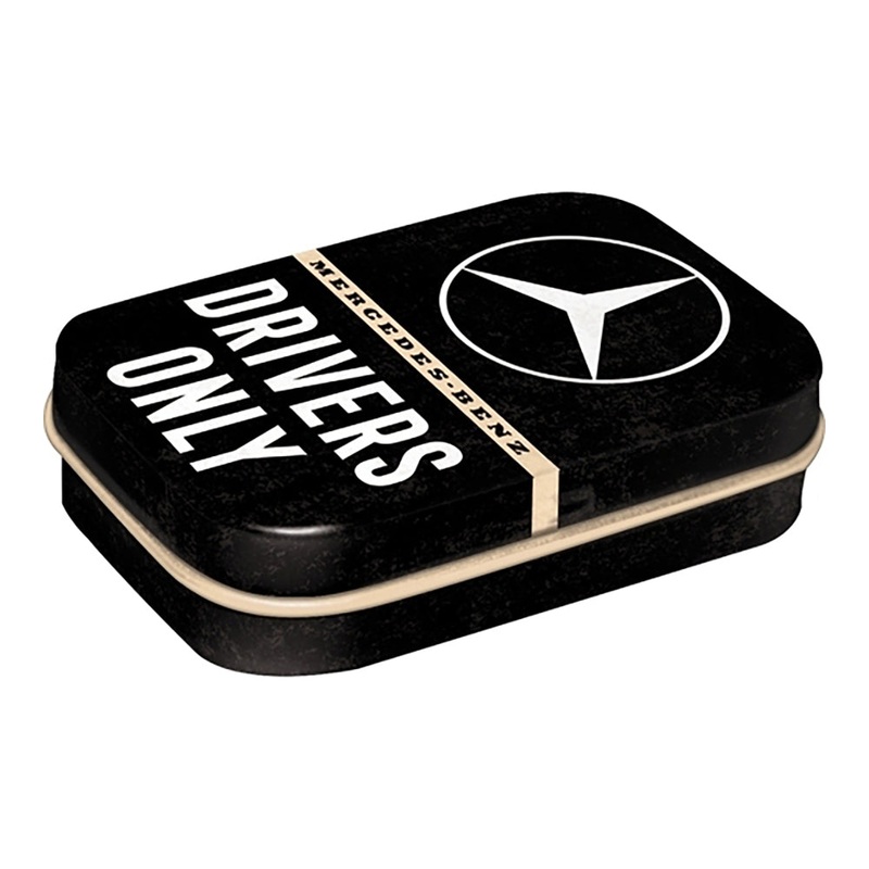 nostalgic-art-pocket-mint-box-with-mints-mercedes-benz-drivers-only-4x6x2cm Nostalgic-Art Pocket Mint Box with Mints Mercedes Benz Drivers Only 4x6x2cm