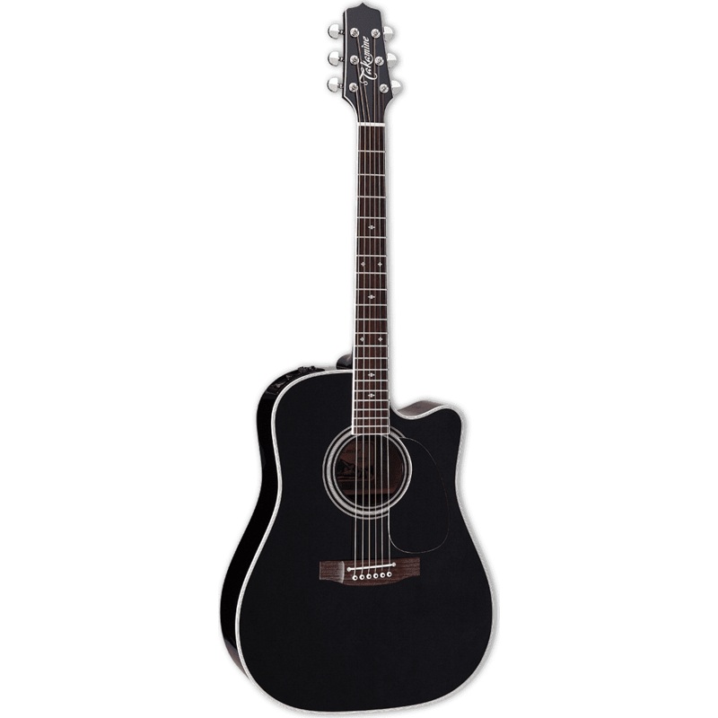 takamine-ef341sc-dreadnought-acoustic-electric-guitar-black Takamine EF341SC Dreadnought Acoustic-Electric Guitar - Black