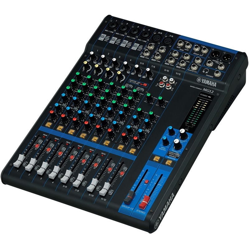 yamaha-mg12-12-channel-analog-mixer Yamaha MG12 12-channel Analog Mixer