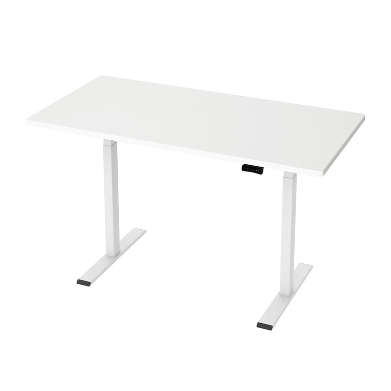 artiss-standing-desk-motorised-dual-motor-140cm-white Artiss Standing Desk Motorised Dual Motor 140CM White