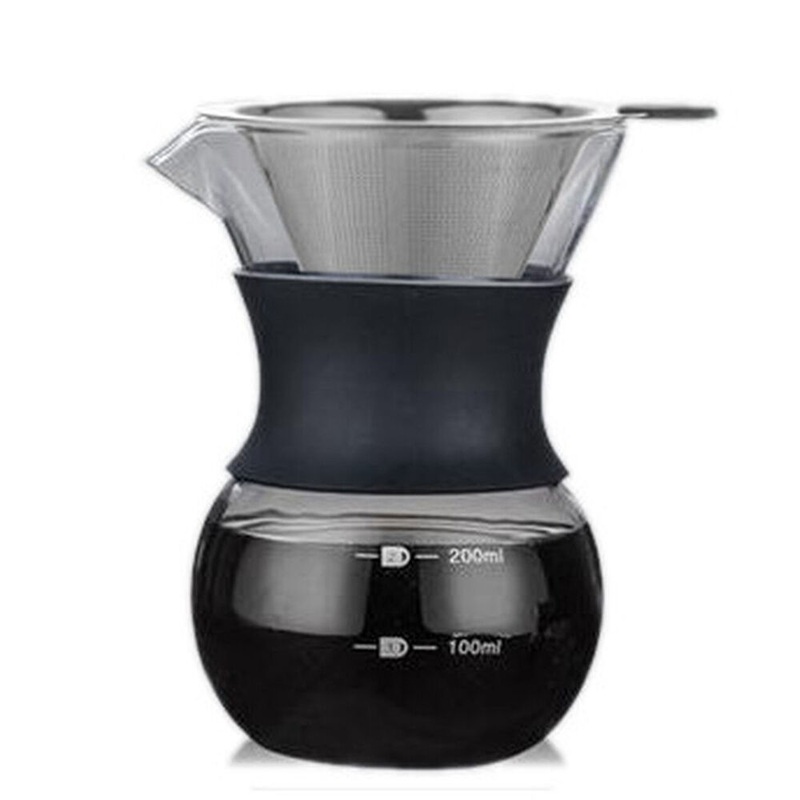 coffee-culture-200ml-pour-over-coffee-maker-glass-jug-dripper-with-filter Coffee Culture 200ml Pour Over Coffee Maker Glass Jug Dripper with Filter