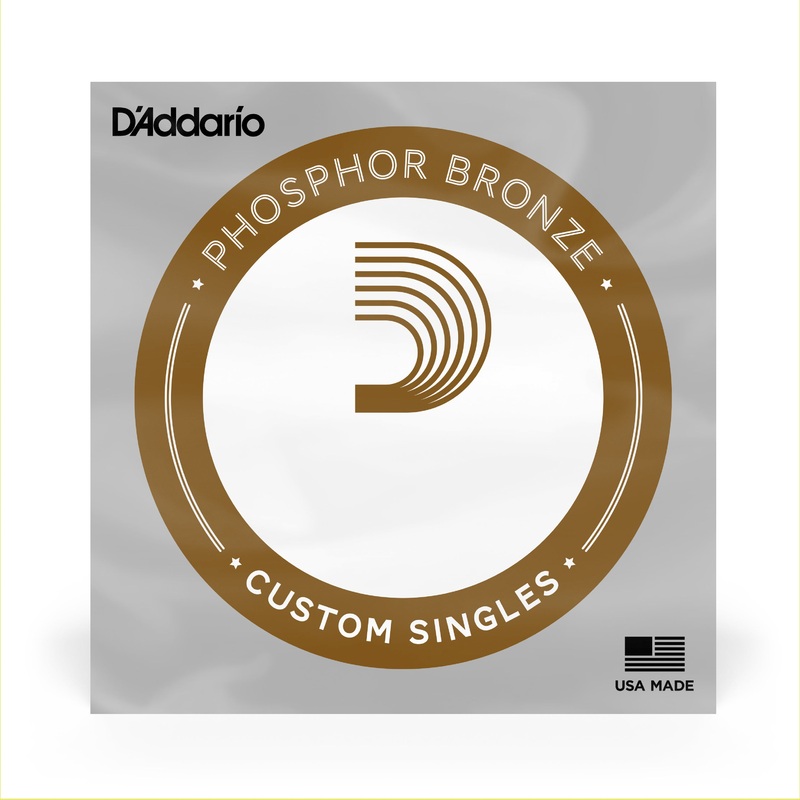 d-addario-pb022-phosphor-bronze-wound-acoustic-guitar-single-string-022 D'Addario PB022 Phosphor Bronze Wound Acoustic Guitar Single String .022