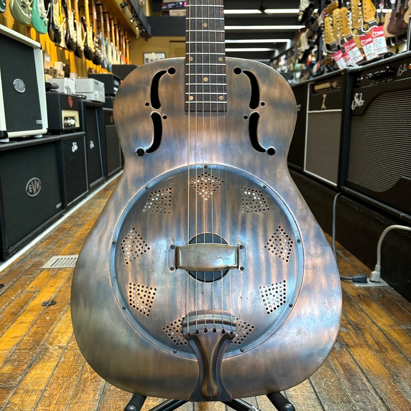 dean-heirloom-resonator-acoustic-guitar-late-2000s-copper-w-dean-hard-case Dean Heirloom Resonator Acoustic Guitar Late 2000s Copper w/Dean Hard Case