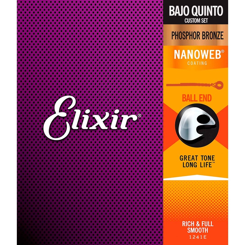 elixir-strings-1241e-nanoweb-phosphor-bronze-bajo-quinto-strings Elixir Strings 1241E Nanoweb Phosphor Bronze BAJO QUINTO Strings