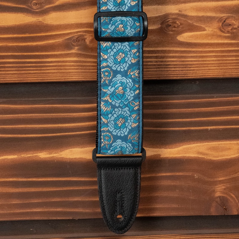levy-s-boho-jacquard-series-2-blue-guitar-strap Levy's Boho Jacquard Series 2" Blue Guitar Strap