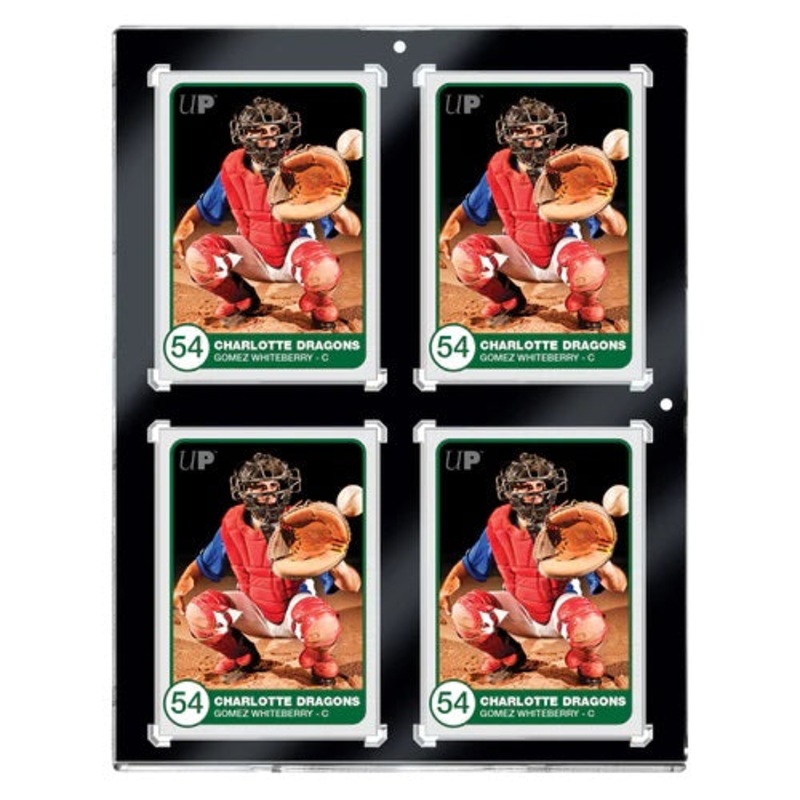 ultra-pro-up15402-130pt-4-card-black-border-uv-one-touch-magnetic-holder Ultra Pro: UP15402 130PT 4-Card Black Border UV ONE-TOUCH Magnetic Holder