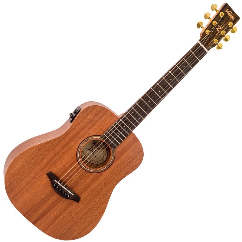 vintage-mahogany-series-travel-electro-acoustic-guitar-satin-mahogany Vintage Mahogany Series 'Travel' Electro-Acoustic Guitar ~ Satin Mahogany