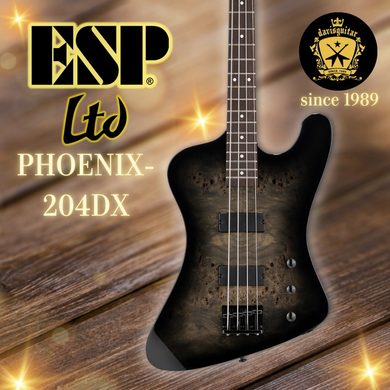 esp-ltd-phoenix-204dx-4-strings-electric-bass-guitar-black-burst ESP LTD PHOENIX-204DX 4 Strings Electric Bass Guitar Black Burst