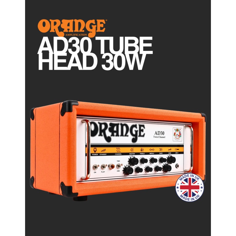 orange-ad30htc-electric-amplifier-head-made-in-uk Orange AD30HTC Electric Amplifier Head (Made in UK)