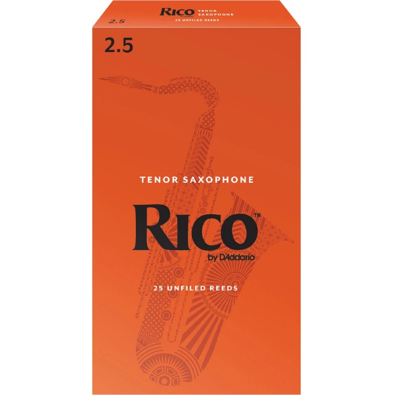 rico-by-d-addario-tenor-sax-reeds-strength-2-5-25-pack Rico by D'Addario Tenor Sax Reeds, Strength 2.5, 25-pack