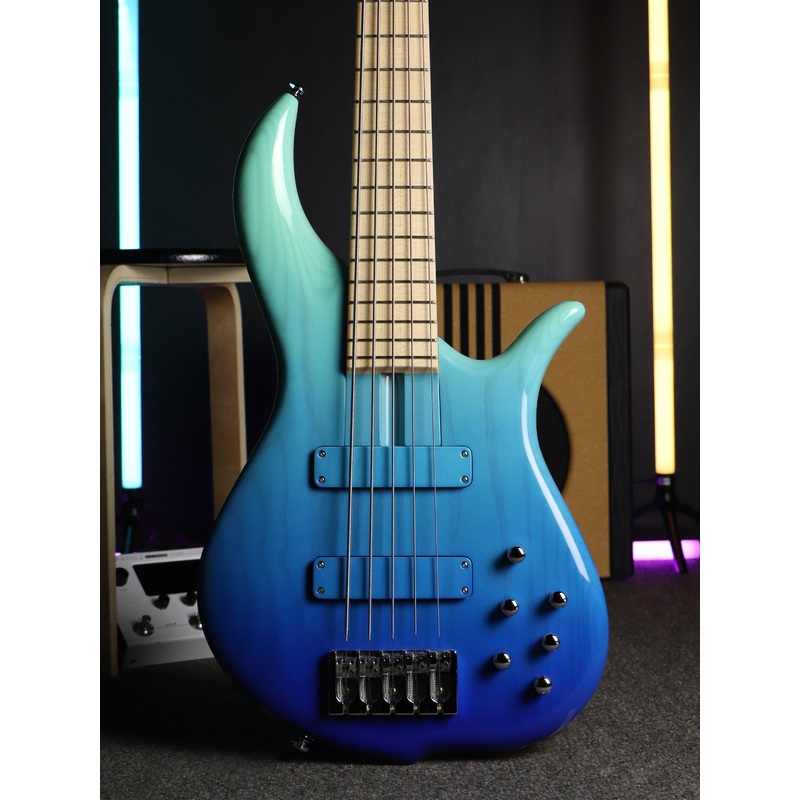 fbass-bn5-5-string-bass-aqua-fade-gloss-ash-body-maple-fingerboard FBASS BN5 5-String Bass (Aqua Fade Gloss) - Ash Body, Maple Fingerboard